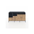 Dienni Hyperion Konsol 7 Raflı 3 Çekmeceli 3 Kapaklı 176 x 44 x 99 cm Çam - Antrasit