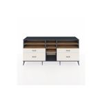 Dienni Hyperion Konsol 7 Raflı 4 Çekmeceli 220 x 44 x 99 cm Antrasit - Aytaşı - Çam
