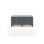 Dienni Hyperion Konsol 8 Çekmeceli 176 x 44 x 99 cm Antrasit - Antrasit - Aytaşı