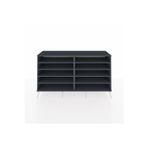 Dienni Hyperion Konsol 8 Raflı 176 x 44 x 99 cm Antrasit - Antrasit