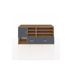 Dienni Hyperion Konsol 8 Raflı 2 Çekmeceli 1 Kapaklı 176 x 44 x 99 cm Antrasit - Çam