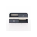 Dienni Hyperion Konsol 8 Raflı 3 Çekmeceli 1 Kapaklı 176 x 44 x 99 cm Antrasit - Antrasit - Aytaşı
