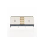 Dienni Hyperion Konsol 8 Raflı 3 Çekmeceli 4 Kapaklı 220 x 44 x 99 cm Aytaşı - Antrasit - Aytaşı