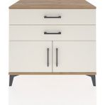 Dienni Hyperion Şifonyer 2 Çekmeceli 2 Kapaklı 88X44X80 Çam-Aytaşı - Atlas Çam