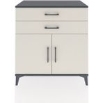Dienni Hyperion Şifonyer 2 Çekmeceli 2 Kapaklı 88X44X96 Antrasit-Aytaşı