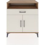 Dienni Hyperion Şifonyer Tek Çekmeceli 2 Kapaklı 88X44X96 Çam-Aytaşı - Atlas Çam
