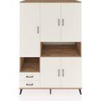 Dienni Kronos Dolap 10 Raflı 2 Çekmeceli 5 Kapaklı 132X59X195 Çam-Aytaşı/aytaşı - Atlas Çam