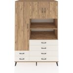 Dienni Kronos Dolap 8 Raflı 6 Çekmeceli 3 Kapaklı 132X59X195 Çam-Çam/aytaşı - Atlas Çam