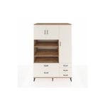Dienni Kronos Dolap 9 Raflı 5 Çekmeceli 3 Kapaklı 132x59x195 Çam-Aytaşı/Aytaşı