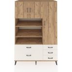 Dienni Kronos Dolap 9 Raflı 5 Çekmeceli 3 Kapaklı 132X59X195 Çam-Çam/aytaşı - Atlas Çam