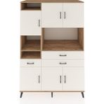 Dienni Kronos Dolap 9 Raflı 6 Çekmeceli 3 Kapaklı 132X59X195 Çam-Aytaşı/aytaşı - Atlas Çam