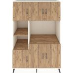 Dienni Kronos Dolap 9 Raflı 6 Kapaklı 132 x 59 x 195 cm Çam - Aytaşı - Çam