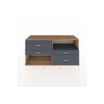 Dienni Kronos Konsol 1 Raflı 4 Çekmeceli 176 x 59 x 99 cm Antrasit - Çam