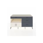 Dienni Kronos Konsol 1 Raflı 4 Çekmeceli 2 Kapaklı 176 x 59 x 99 cm Aytaşı - Antrasit - Aytaşı