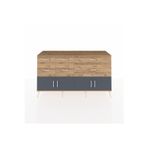 Dienni Kronos Konsol 1 Raflı 6 Çekmeceli 4 Kapaklı 176 x 59 x 99 cm Çam - Antrasit - Çam