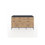 Dienni Kronos Konsol 1 Raflı 6 Çekmeceli 4 Kapaklı 176 x 59 x 99 cm Çam - Antrasit