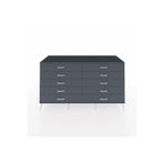 Dienni Kronos Konsol 10 Çekmeceli 176 x 59 x 99 cm Antrasit - Antrasit