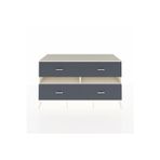 Dienni Kronos Konsol 2 Raflı 4 Çekmeceli 176 x 59 x 99 cm Aytaşı - Aytaşı - Antrasit
