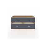 Dienni Kronos Konsol 2 Raflı 4 Çekmeceli 176 x 59 x 99 cm Aytaşı - Çam - Antrasit