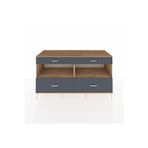 Dienni Kronos Konsol 2 Raflı 4 Çekmeceli 176 x 59 x 99 cm Çam - Antrasit - Çam