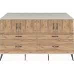 Dienni Kronos Konsol 2 Raflı 4 Çekmeceli 4 Kapaklı 176x59x99 Aytaşı-Çam