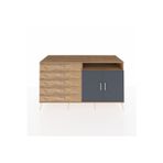 Dienni Kronos Konsol 2 Raflı 5 Çekmeceli 2 Kapaklı 176x59x99 Çam-Çam/Antrasit