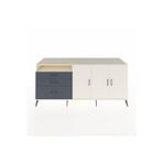 Dienni Kronos Konsol 3 Raflı 2 Çekmeceli 3 Kapaklı 220 x 59 x 99 cm Antrasit - Aytaşı - Aytaşı