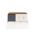 Dienni Kronos Konsol 3 Raflı 2 Çekmeceli 3 Kapaklı 220 x 59 x 99 cm Çam - Aytaşı - Antrasit