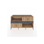 Dienni Kronos Konsol 3 Raflı 4 Çekmeceli 2 Kapaklı 176 x 59 x 99 cm Çam - Çam - Antrasit