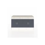 Dienni Kronos Konsol 3 Raflı 4 Çekmeceli 4 Kapaklı 176 x 59 x 99 cm Aytaşı - Aytaşı - Antrasit
