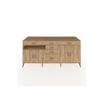 Dienni Kronos Konsol 3 Raflı 6 Çekmeceli 4 Kapaklı 220 x 59 x 99 cm Çam - Çam - Çam