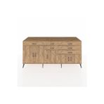 Dienni Kronos Konsol 3 Raflı 6 Çekmeceli 5 Kapaklı 220 x 59 x 99 cm Çam - Çam - Çam