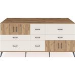Dienni Kronos Konsol 3 Raflı 7 Çekmeceli 4 Kapaklı 220x59x99 Aytaşı-Çam/Çam