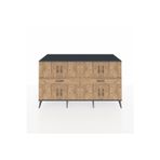 Dienni Kronos Konsol 4 Raflı 2 Çekmeceli 8 Kapaklı 176 x 59 x 99 cm Antrasit - Çam