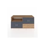 Dienni Kronos Konsol 4 Raflı 4 Çekmeceli 1 Kapaklı 176 x 59 x 99 cm Çam - Çam - Antrasit
