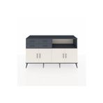 Dienni Kronos Konsol 4 Raflı 4 Çekmeceli 4 Kapaklı 176 x 59 x 99 cm Antrasit - Antrasit - Aytaşı