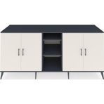 Dienni Kronos Konsol 4 Raflı 4 Kapaklı 220 x 59 x 99 cm Antrasit - Aytaşı - Antrasit