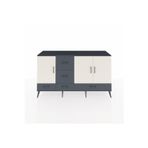 Dienni Kronos Konsol 4 Raflı 5 Çekmeceli 3 Kapaklı 176 x 59 x 99 cm Antrasit - Antrasit - Aytaşı