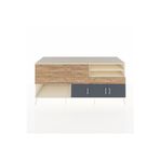 Dienni Kronos Konsol 4 Raflı 5 Çekmeceli 3 Kapaklı 220 x 59 x 99 cm Aytaşı - Çam - Antrasit