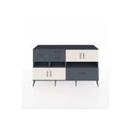 Dienni Kronos Konsol 4 Raflı 5 Çekmeceli 4 Kapaklı 176 x 59 x 99 cm Antrasit - Antrasit - Aytaşı