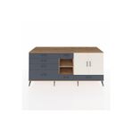 Dienni Kronos Konsol 4 Raflı 7 Çekmeceli 2 Kapaklı 220 x 59 x 99 cm Çam - Antrasit - Aytaşı