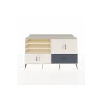 Dienni Kronos Konsol 5 Raflı 1 Çekmeceli 4 Kapaklı 176 x 59 x 99 cm Aytaşı - Aytaşı - Antrasit