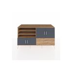 Dienni Kronos Konsol 5 Raflı 1 Çekmeceli 4 Kapaklı 176 x 59 x 99 cm Çam - Antrasit - Çam