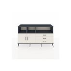 Dienni Kronos Konsol 5 Raflı 2 Çekmeceli 3 Kapaklı 176 x 59 x 99 cm Antrasit - Aytaşı