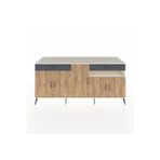 Dienni Kronos Konsol 5 Raflı 2 Çekmeceli 5 Kapaklı 220 x 59 x 99 cm Aytaşı - Antrasit - Çam