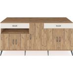 Dienni Kronos Konsol 5 Raflı 2 Çekmeceli 5 Kapaklı 220 x 59 x 99 cm Aytaşı - Çam - Çam