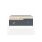 Dienni Kronos Konsol 5 Raflı 3 Çekmeceli 5 Kapaklı 220 x 59 x 99 cm Aytaşı - Aytaşı - Antrasit