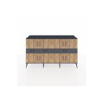 Dienni Kronos Konsol 5 Raflı 3 Çekmeceli 8 Kapaklı 176 x 59 x 99 cm Antrasit - Çam - Antrasit