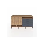 Dienni Kronos Konsol 5 Raflı 4 Çekmeceli 2 Kapaklı 176 x 59 x 99 cm Çam - Çam - Antrasit