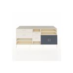 Dienni Kronos Konsol 5 Raflı 4 Çekmeceli 2 Kapaklı 220 x 59 x 99 cm Aytaşı - Antrasit - Aytaşı
